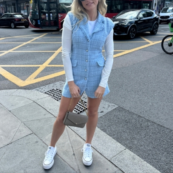 NWOT Tweed Mini Dress by Anthropologie - Picture 4 of 12